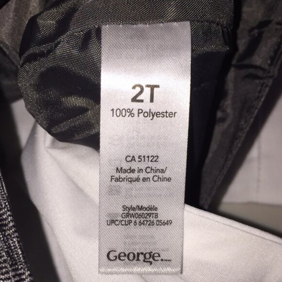 Toddler Boys 4 Piece Formal Suit Dark Grey Size 2T - Picture 9 of 14